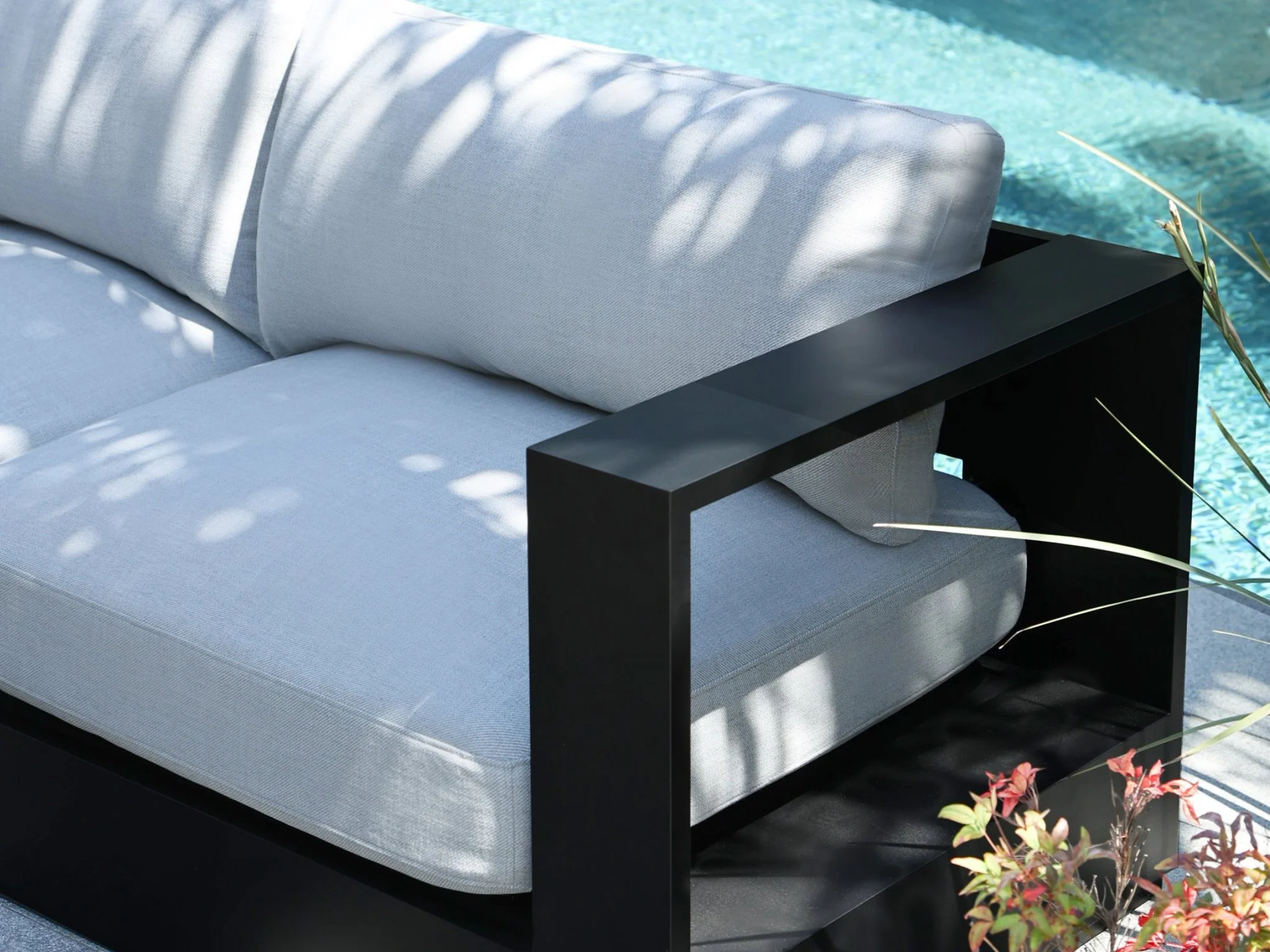 6-Seat Modular Corner Sectional Aluminum Outdoor - Image 9