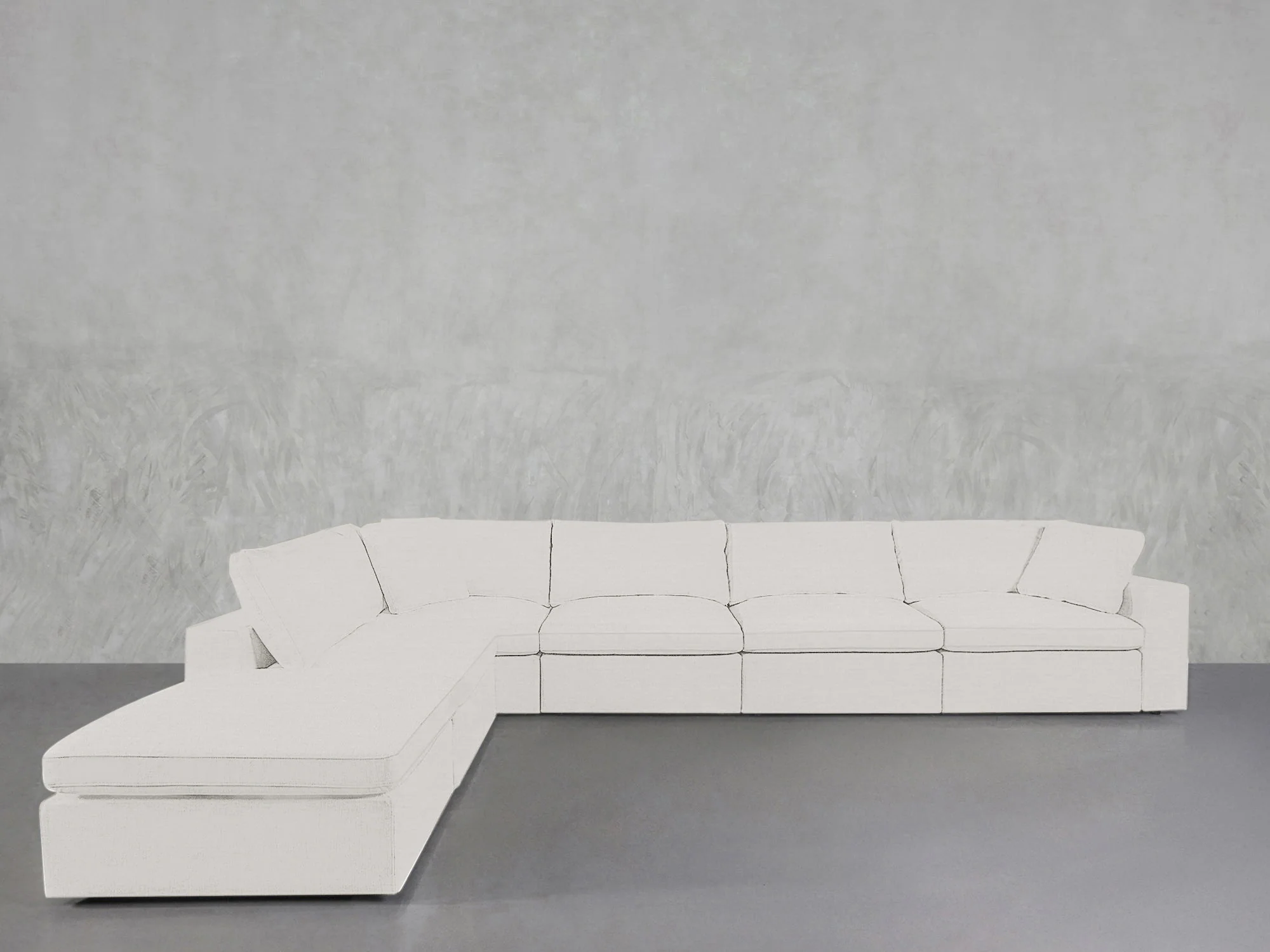 6-Seat Modular Corner Lounger Sectional - Image 174