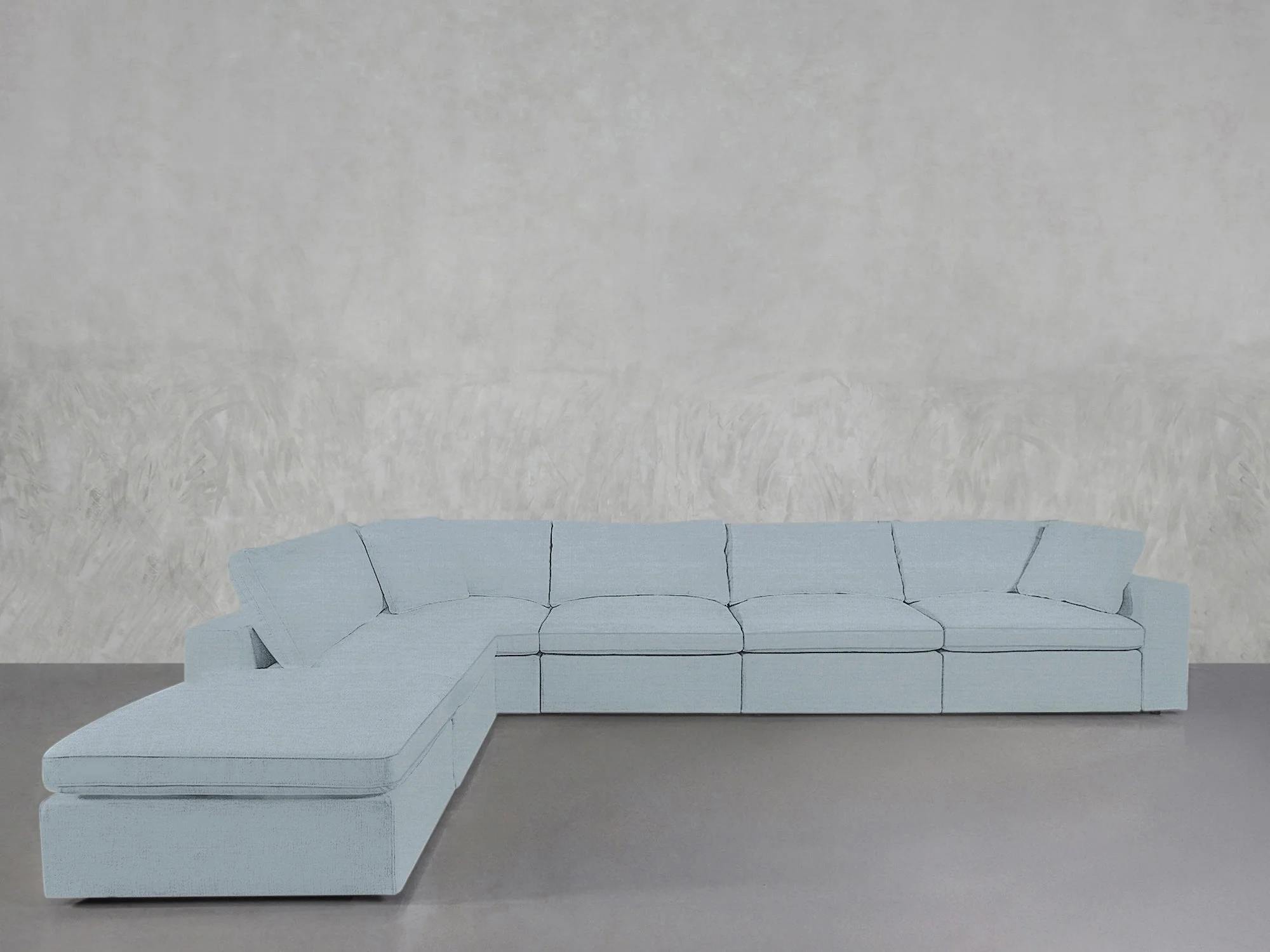 6-Seat Modular Corner Lounger Sectional - Image 207